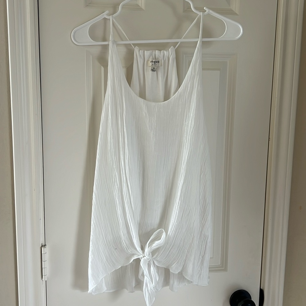 White Umgee tank top size M